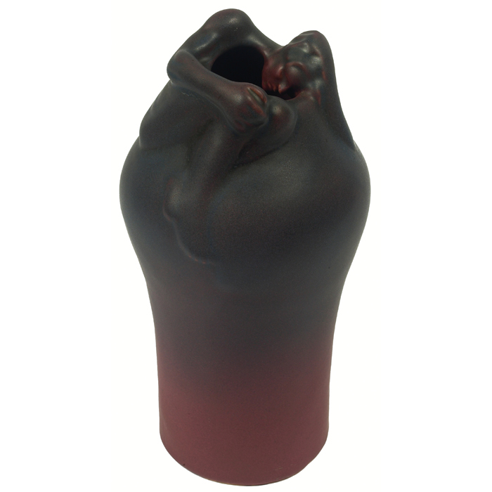 Appraisal: Van Briggle vase c Despondency covered in a maroon and