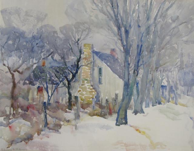 Appraisal: Edward K Williams IN - x watercolor signed lower left