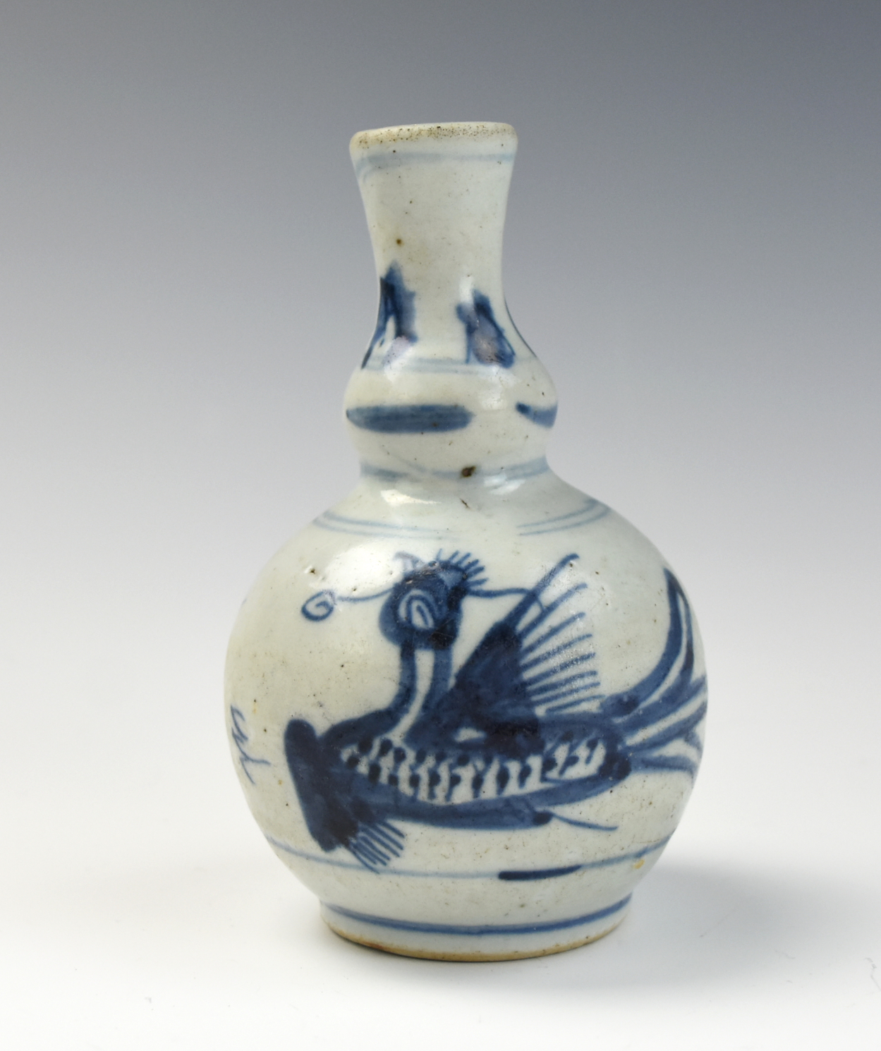 Appraisal: CHINESE BLUE WHITE GOURD VASE MING DYNASTY Chinese th C