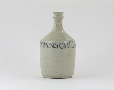 Appraisal: A porcelain bottle the cylindrical body inscribed 'JapanschZaky' cm