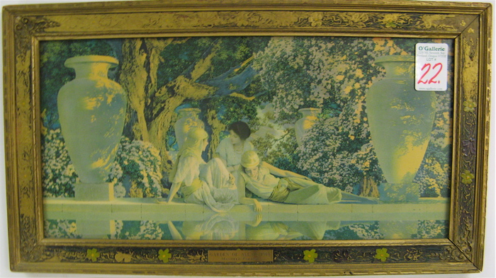 Appraisal: MAXFIELD PARRISH COLOR PRINT titled Garden of Allah in by