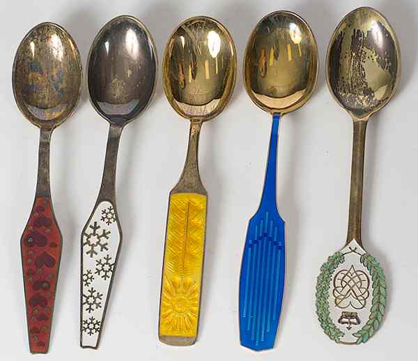 Appraisal: Danish Sterling Special Issue Spoons Danish ca s a lot