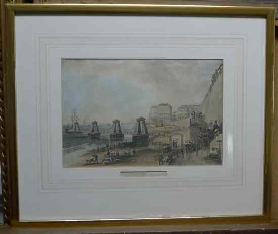 Appraisal: Hunt after Campion coloured aquatint The Chain Pier Brighton I