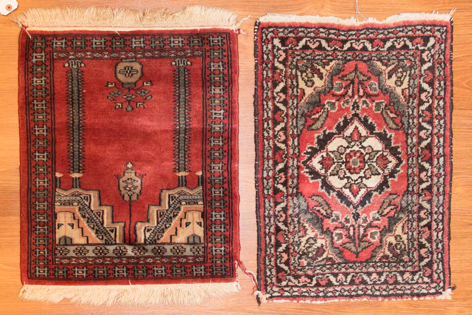 Appraisal: Persian Hamadan and Pakistan prayer rug approx x each Condition