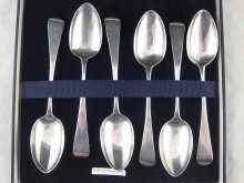 Appraisal: A set of William IV silver teaspoons Thomas Cox Savory