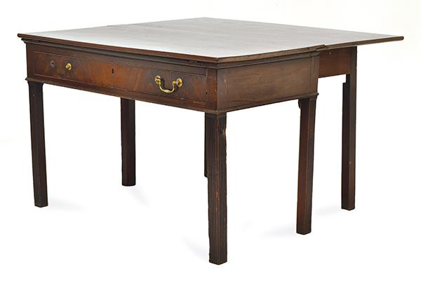 Appraisal: A TH CENTURY MAHOGANY DRAFTSMAN'S TABLE WITH A SINGLE DROP