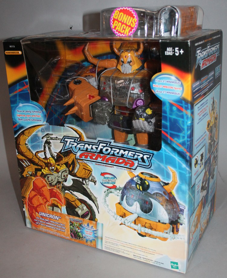 Appraisal: A boxed Transformers Armada figure and a bonus pack