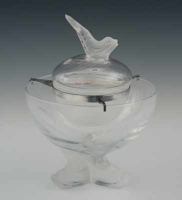 Appraisal: A Lalique Igor Caviar Server The bowl measuring apprx -