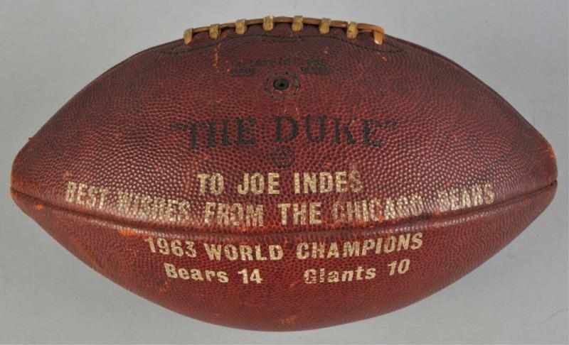 Appraisal: Vintage Wilson The Duke Football Description Pete Rozelle Commissioner Reads