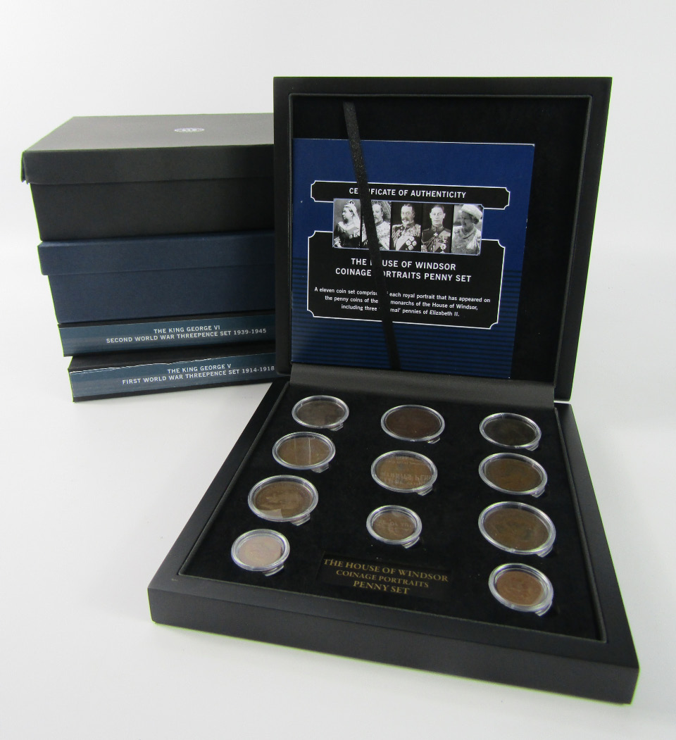 Appraisal: A VE Day th Anniversary coin and stamp set King