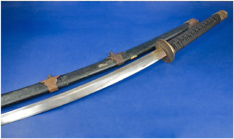 Appraisal: Japanese Sword in Scabbard Total length inches