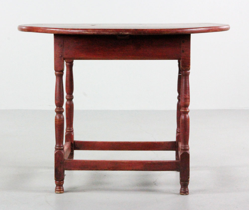 Appraisal: - NH William Mary Side Table New Hampshire William Mary