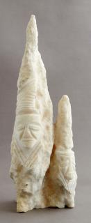 Appraisal: Large Figural Carved White Coral Specimen th c Large Figural