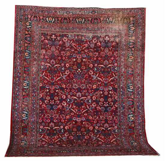 Appraisal: Semi-Antique Persian Sarouk carpet circa ' '' x ' ''