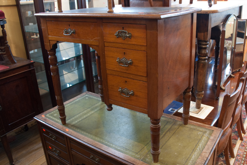 Appraisal: EDWARDIAN MINIATURE WALNUT DESK