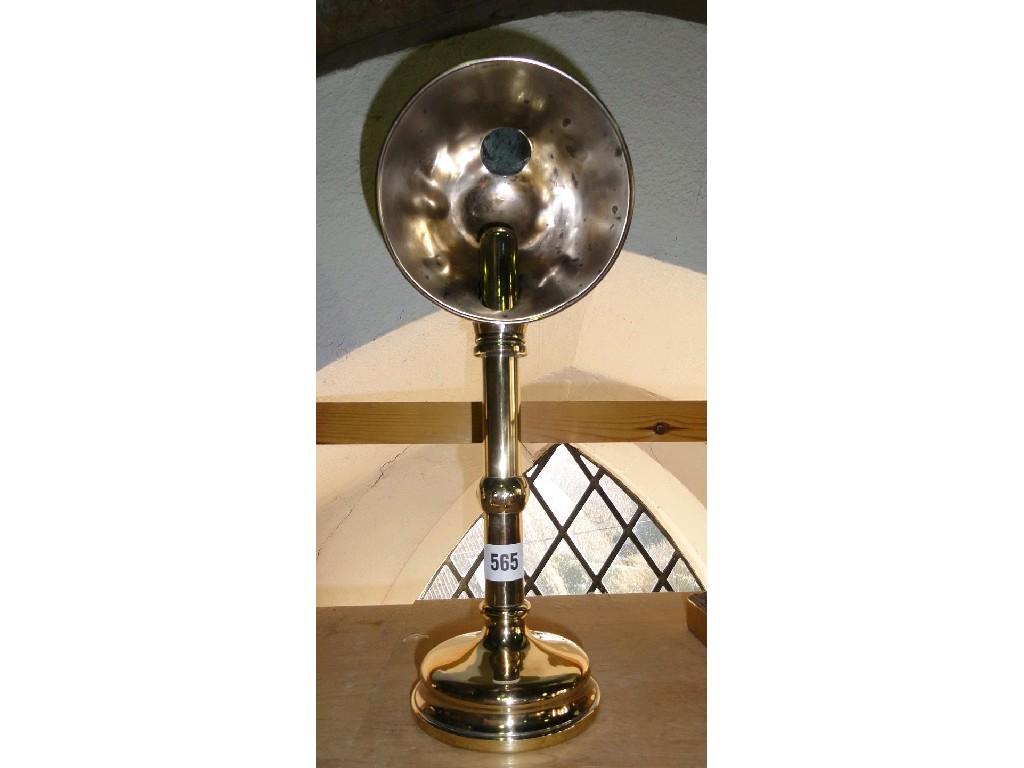 Appraisal: A brass students lamp