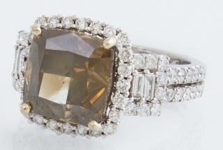 Appraisal: Lady's K White Gold Dinner Ring with a cara Lady's