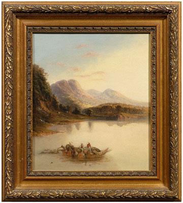 Appraisal: Samuel Lover painting Irish - titled verso quot Morning View