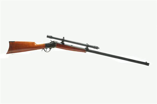 Appraisal: LEVER ACTION RIFLE A Uherti-Italy hornet '' octagonal barrel scope