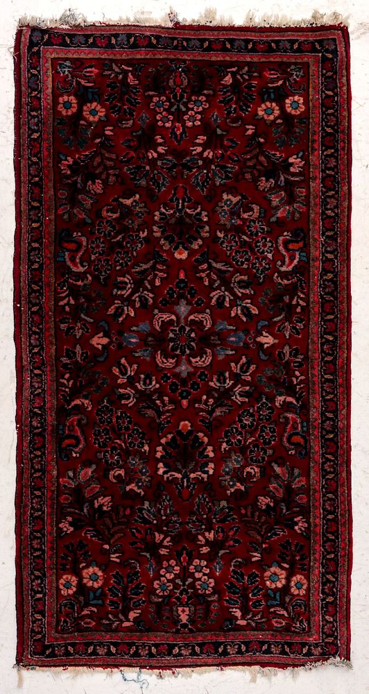 Appraisal: AN EARLY TH CENTURY PERSIAN SCATTER RUG The all-over floral