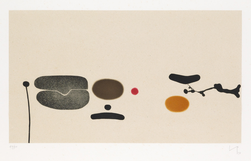 Appraisal: VICTOR PASMORE Imagine Grafica II Color etching and aquatint on