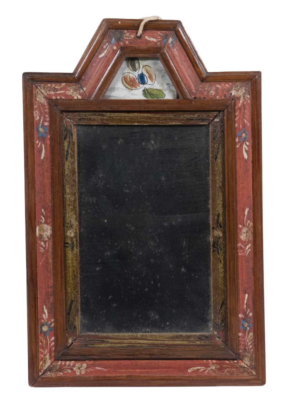 Appraisal: WILLIAM MARY PERIOD COURTING MIRROR Remarkable example in typical scale