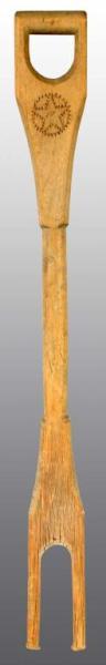 Appraisal: Folk Art Wooden Laundry Bride Stick Description th century Carved