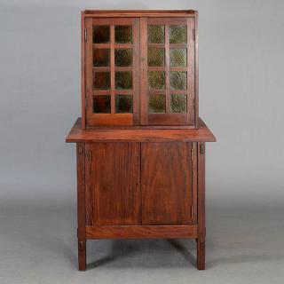 Appraisal: Gustav Stickley Mahogany Safe Kraft Cabinet Gustav Stickley Mahogany Safe