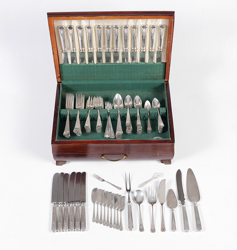 Appraisal: WHITING MADAM JUMEL STERLING FLATWARE SET Approx pieces in the