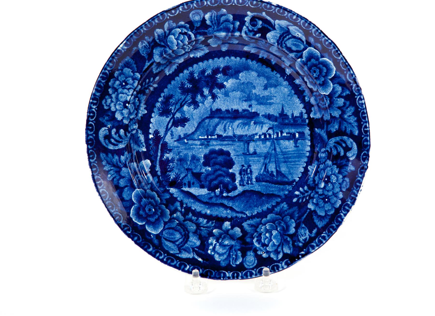 Appraisal: HISTORICAL BLUE PLATE QUEBEC BY DAVENPORT England nd quarter- th