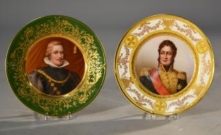 Appraisal: Two Royal Vienna Cabinet Plates Two Royal Vienna cabinet plates