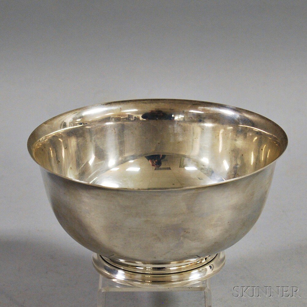 Appraisal: Sterling Silver Tiffany Co Revere Bowl dia in troy oz