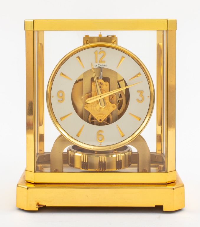 Appraisal: JAEGER LECOULTRE ATMOS CLOCK Jaeger LeCoultre Atmos pendulum clock around