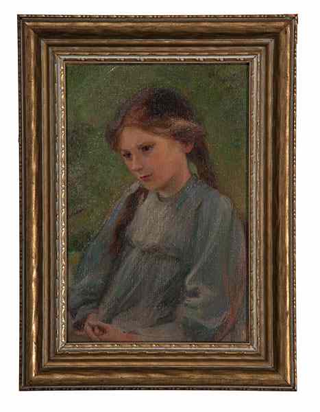 Appraisal: Portrait of a Girl by Glenna Kistner Glenna Kistner Cincinnati