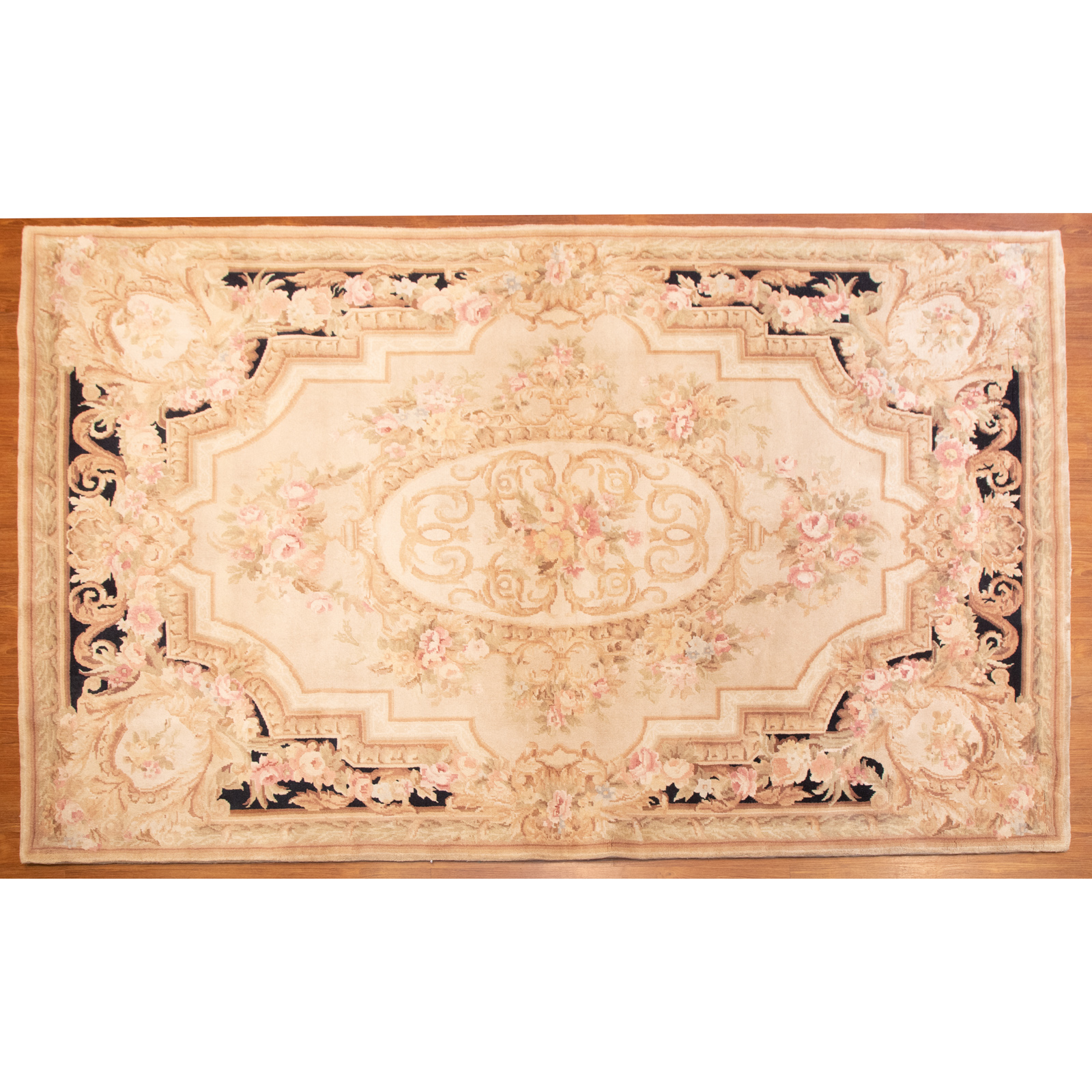 Appraisal: SAVONNERIE RUG CHINA X Modern hand-knotted wool pile on cotton