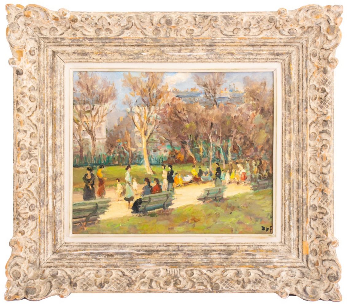 Appraisal: MARCEL DYF JARDIN DES CHAMPS ELYSEES OIL Marcel Dyf French