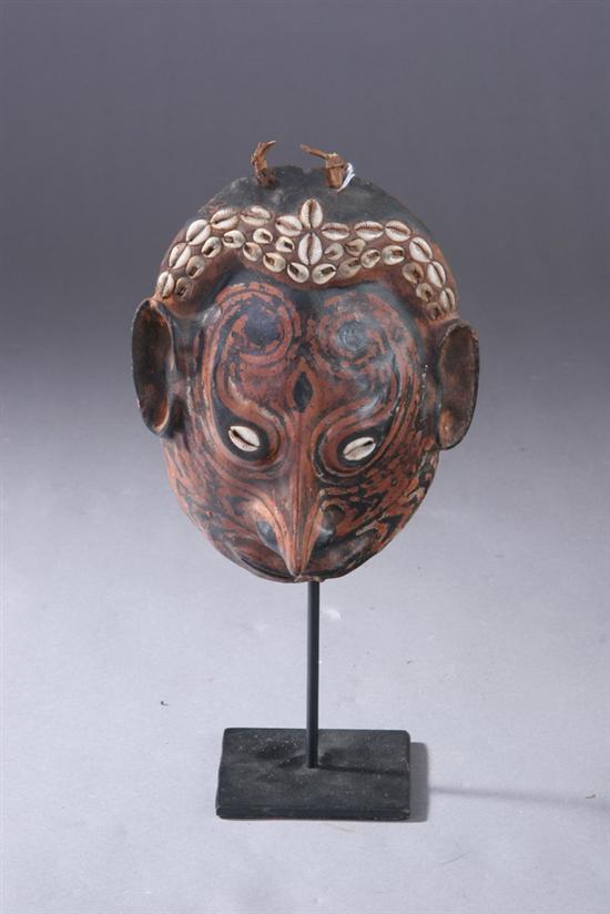 Appraisal: NEW GUINEA POLYCHROME TURTLE SHELL MASK Circa Central Sepik New