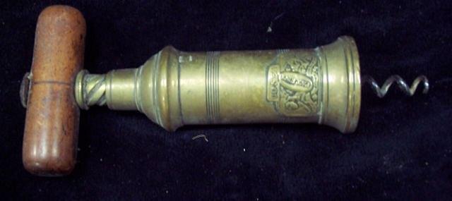 Appraisal: A Coney patent two draw corkscrew with turned wood handle