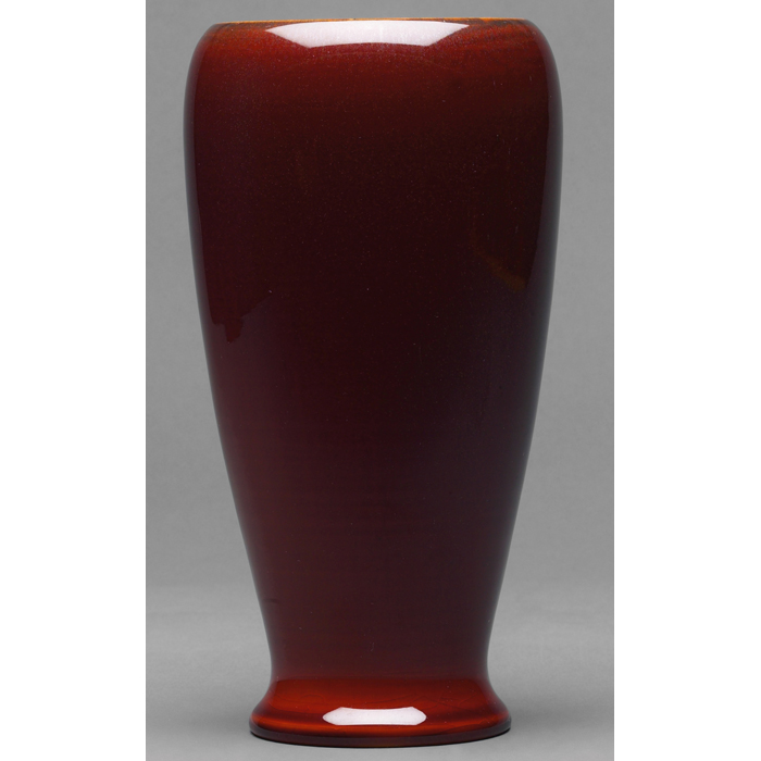 Appraisal: Good Rookwood vase excellent Red Aventurine glaze over a tapered