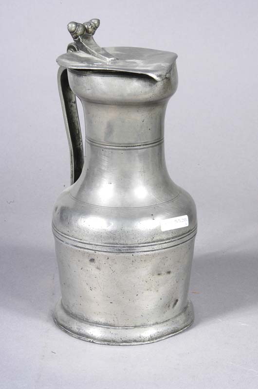 Appraisal: SHOULDER JUG Switzerland Valais circa Tin H cm