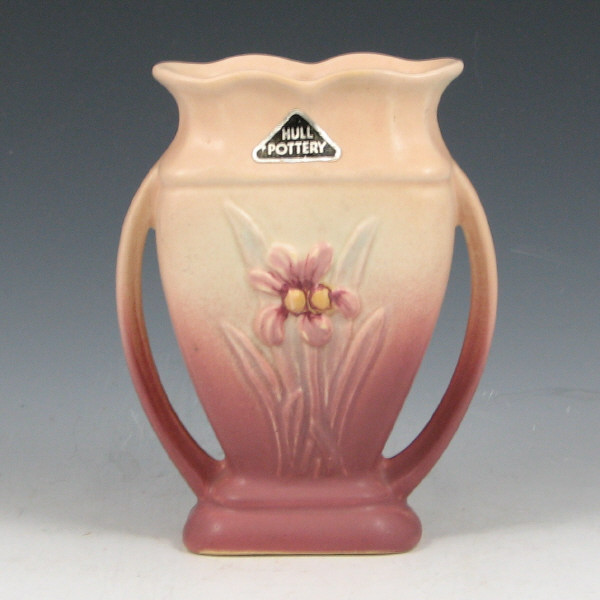 Appraisal: Hull Iris - Vase - Mint w Label Iris vase