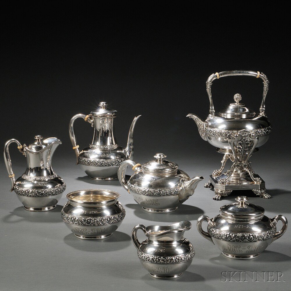 Appraisal: Seven-piece Tiffany Co Sterling Silver Tea and Coffee Service New