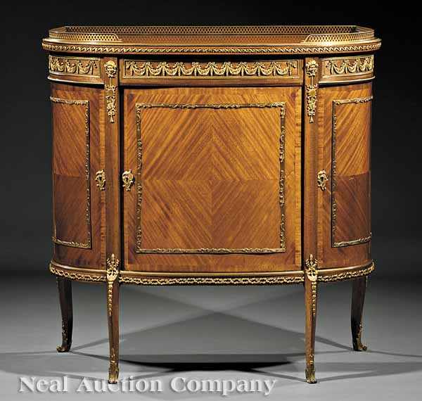 Appraisal: A Louis XVI-Style Mahogany and Gilt Bronze Commode late th