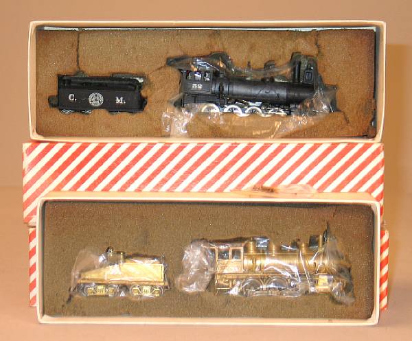 Appraisal: Collection of Japanese Brass HO Boxed Models Featuring Colorado Midland