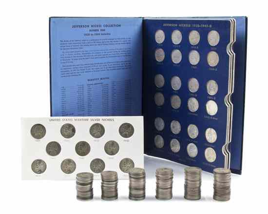 Appraisal: A Complete Set of U S Jefferson Nickels including dates