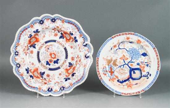 Appraisal: Masons ironstone lunch plate in the Imari taste and a