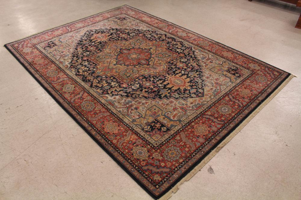 Appraisal: KARASTAN AMERICAN ORIENTAL CARPET Persian Heriz design machine loomed Karastan