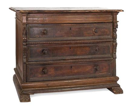 Appraisal: Italian Baroque Walnut Commode Estimate -