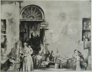 Appraisal: Earl Horter etching and aquatint Earl Horter American - -