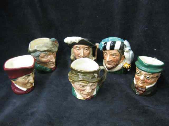 Appraisal: Royal Doulton Character Mugs miniature size '' to '' ''Mr